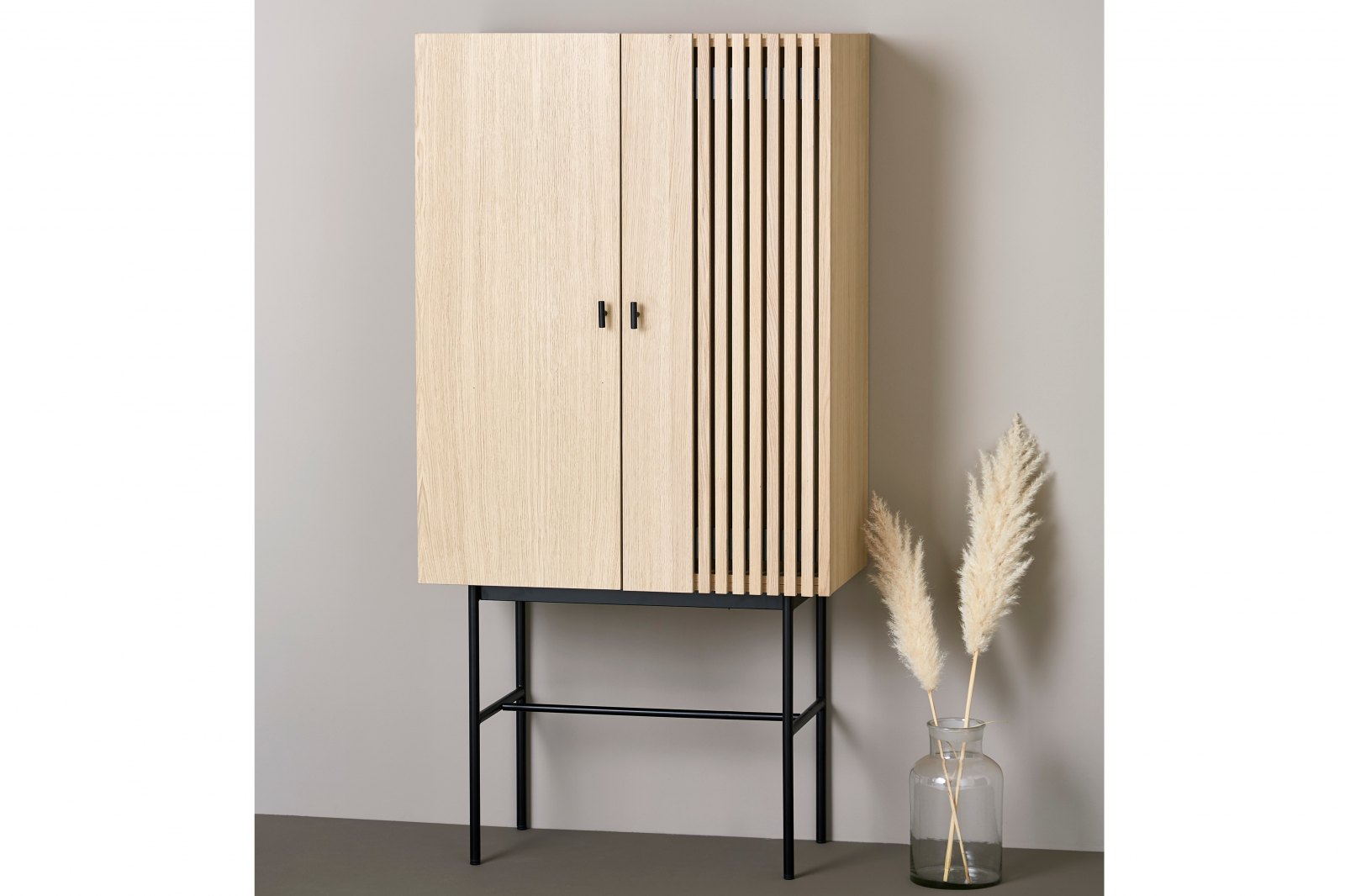 Oak Highboard Cabinet 80 cm - Array / 1